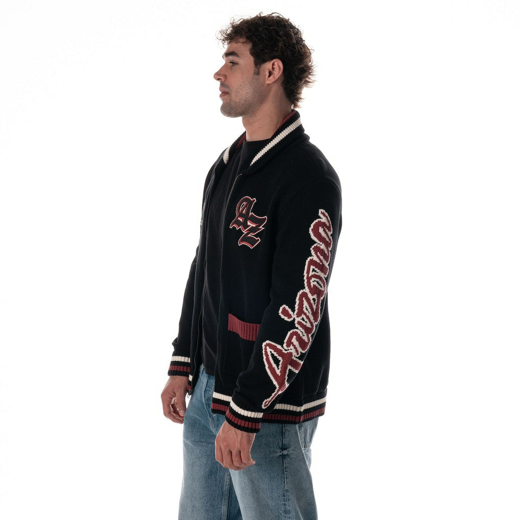 Arizona Cardinals  The Wild Collective Unisex Jacquard Full-Zip Sweater