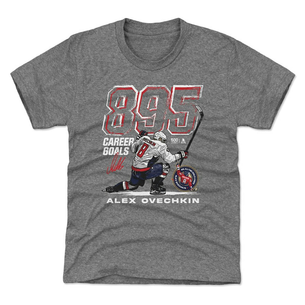 Alexander Ovechkin Washington Capitals 500 Level Youth NHL All-Time Leading Goal Scorer Grunge T-Shirt Outlet