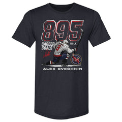 Alexander Ovechkin Washington Capitals 500 Level NHL All-Time Leading Goal Scorer Tri-Blend Grunge T-Shirt Outlet