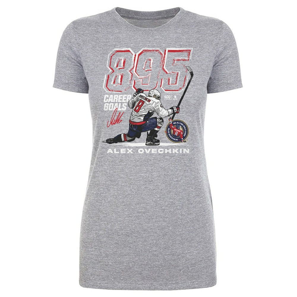 Alexander Ovechkin Washington Capitals 500 Level Women's NHL All-Time Leading Goal Scorer Grunge T-Shirt Discount