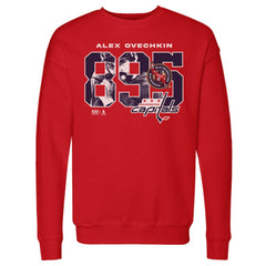 Alexander Ovechkin Washington Capitals 500 Level NHL All-Time Leading Goal Scorer Overlay Pullover Sweatshirt On Sale