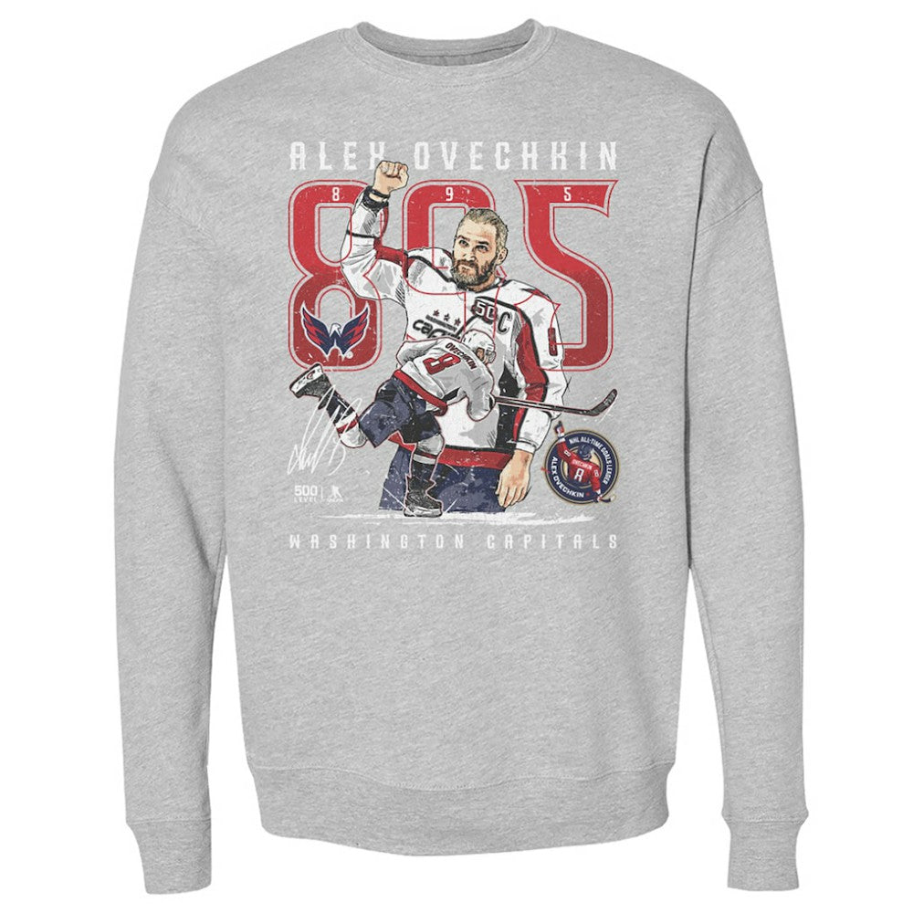 Alexander Ovechkin Washington Capitals 500 Level NHL All-Time Leading Goal Scorer The Shot Pullover Sweatshirt Online