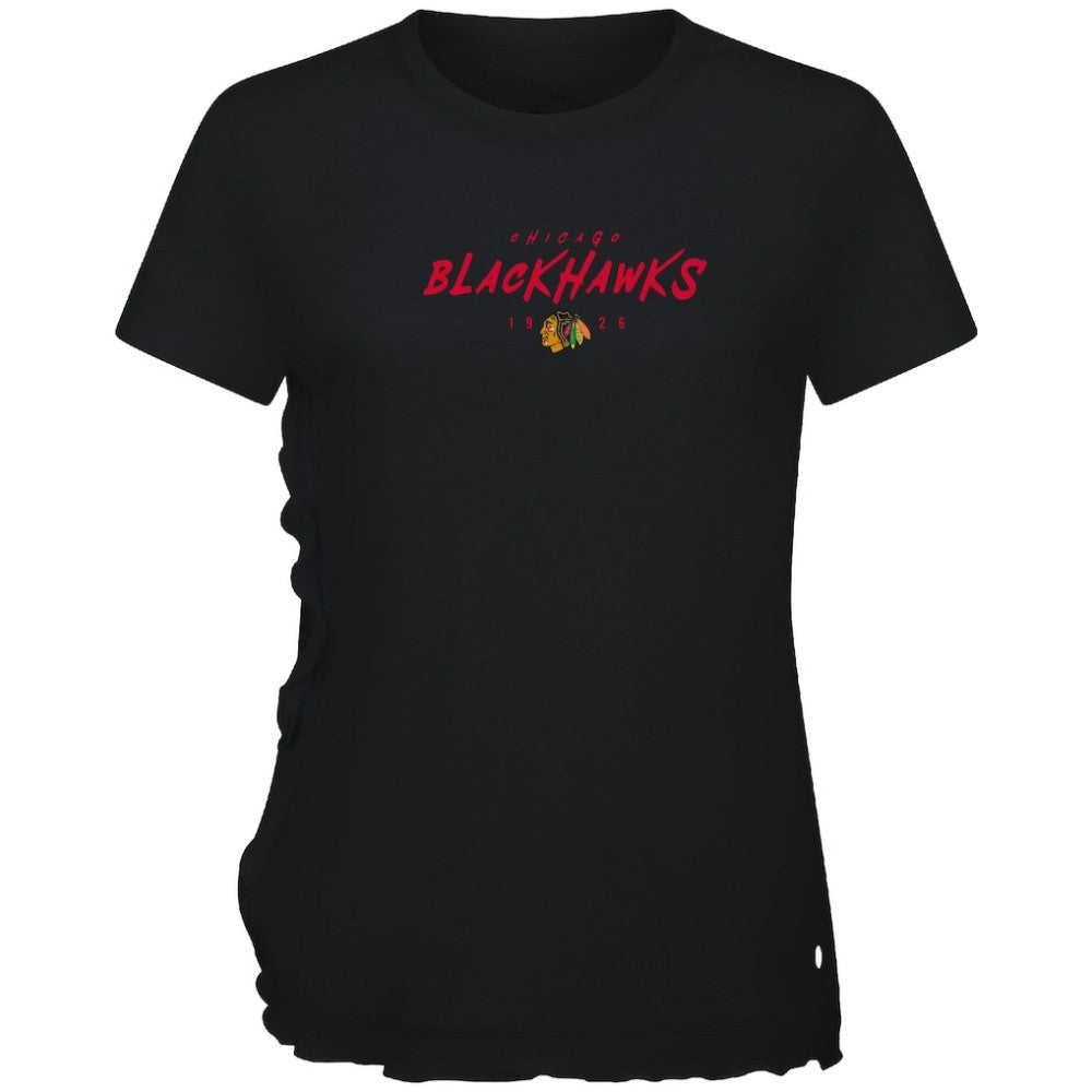 Chicago Blackhawks Levelwear Women's Airflow Scratched T-Shirt Discount