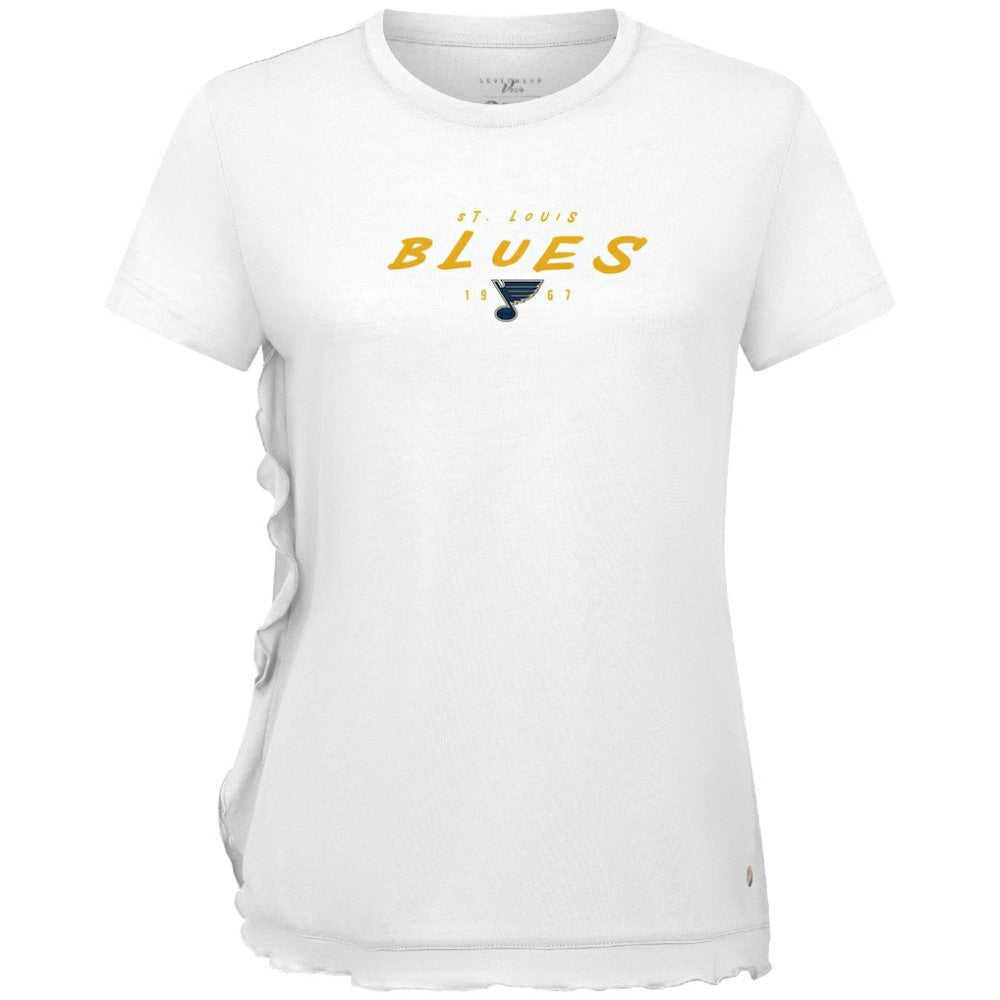 St. Louis Blues Levelwear Women's Airflow Scratched T-Shirt Sale