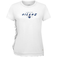 Edmonton Oilers Levelwear Women's Airflow Scratched T-Shirt On Sale