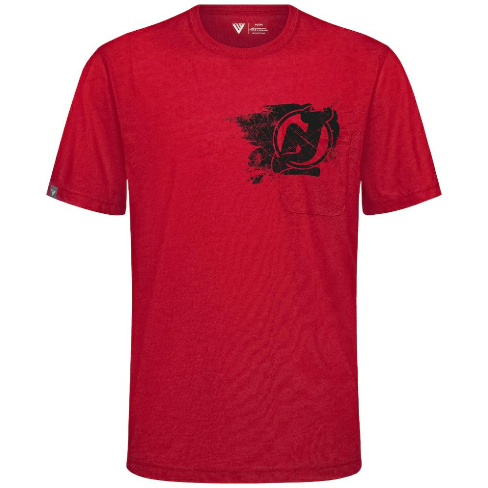 New Jersey Devils Levelwear Focal Blasted T-Shirt Sale