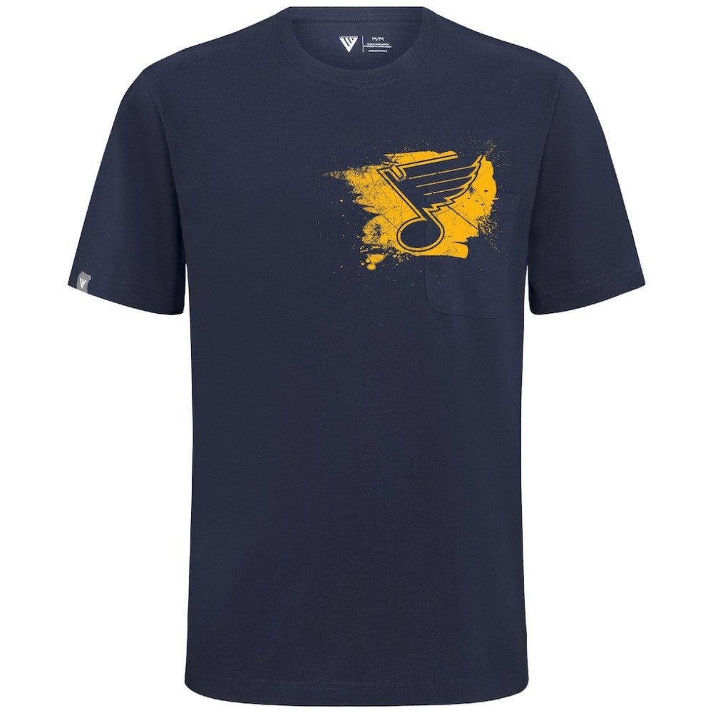 St. Louis Blues Levelwear Focal Blasted T-Shirt On Sale