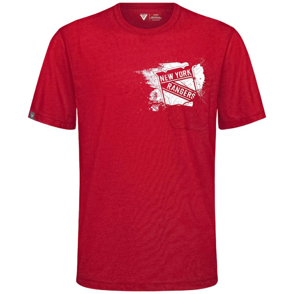 New York Rangers Levelwear Focal Blasted T-Shirt Discount