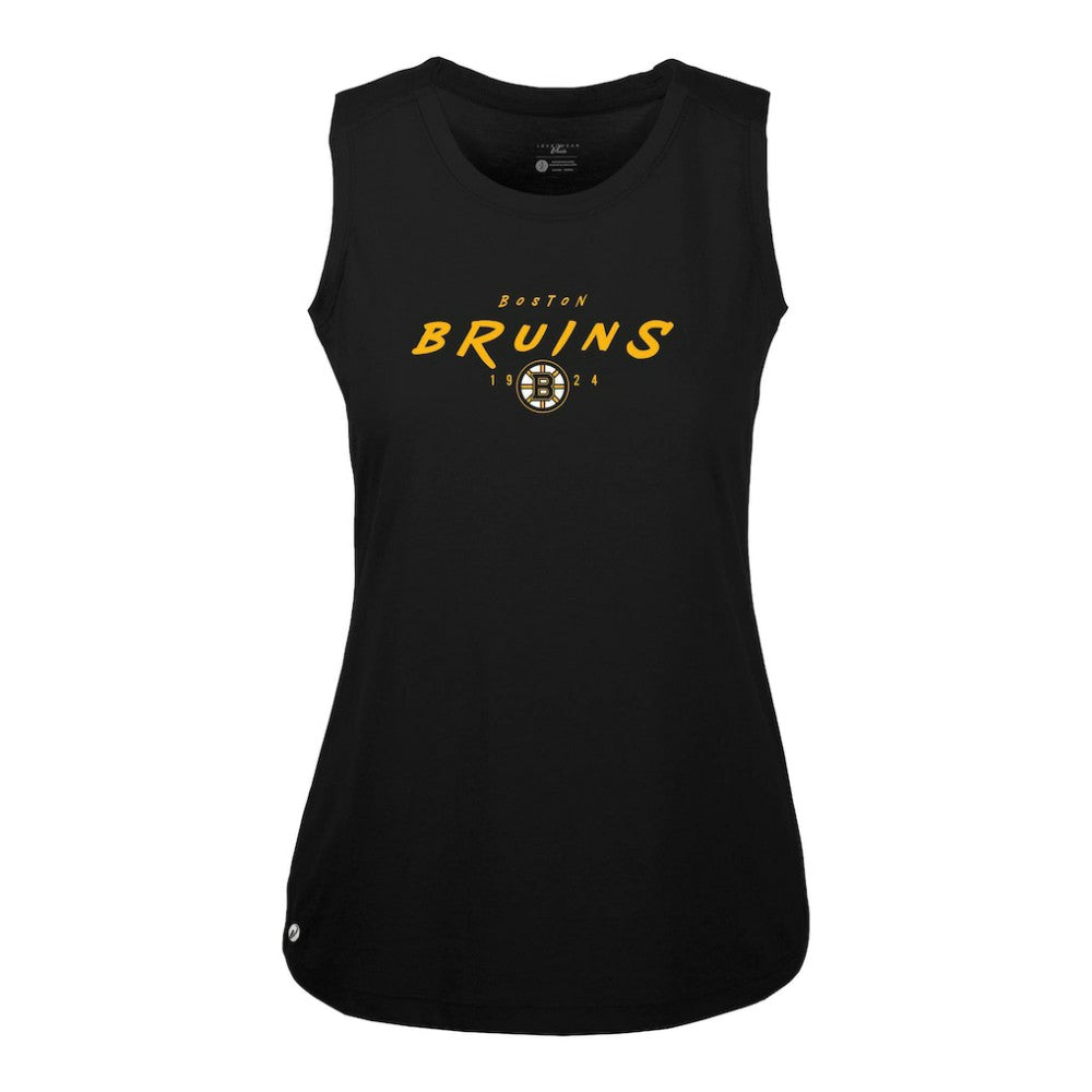 Boston Bruins Levelwear Women's Macy Scratched Tank Top Outlet