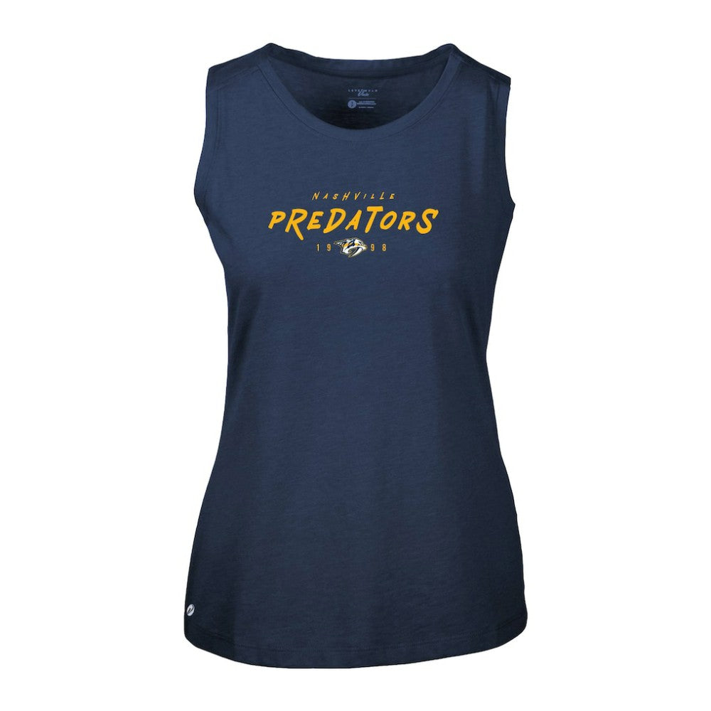 Nashville Predators Levelwear Women's Macy Scratched Tank Top Sale