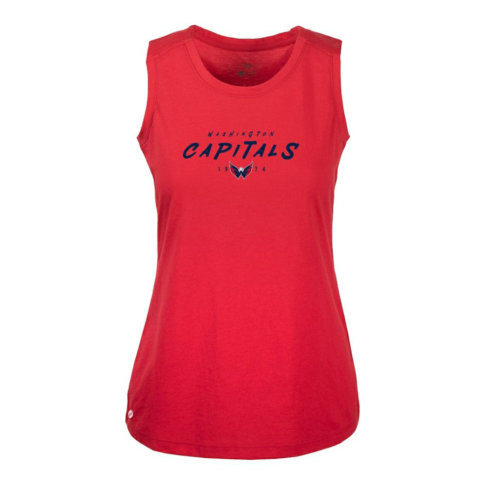 Washington Capitals Levelwear Women's Macy Scratched Tank Top On Sale