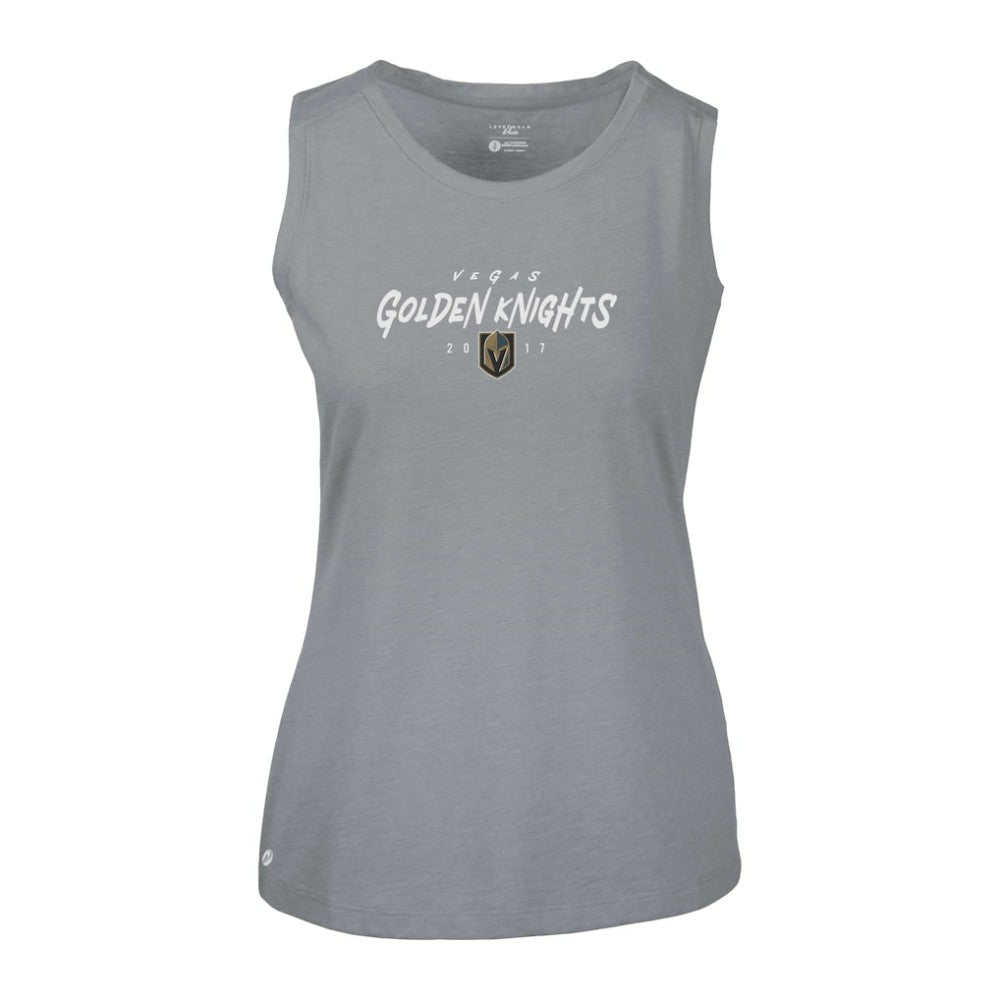 Vegas Golden Knights Levelwear Women's Macy Scratched Tank Top Outlet