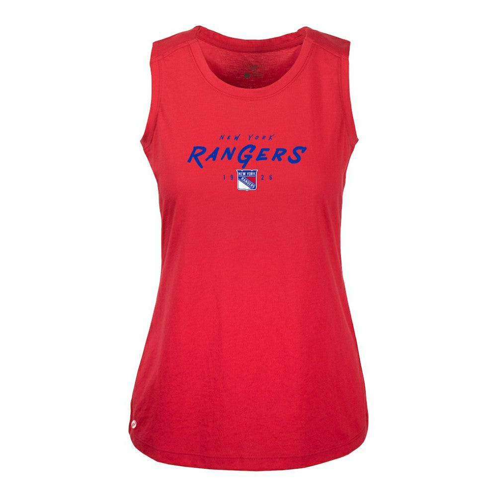 New York Rangers Levelwear Women's Macy Scratched Tank Top Discount