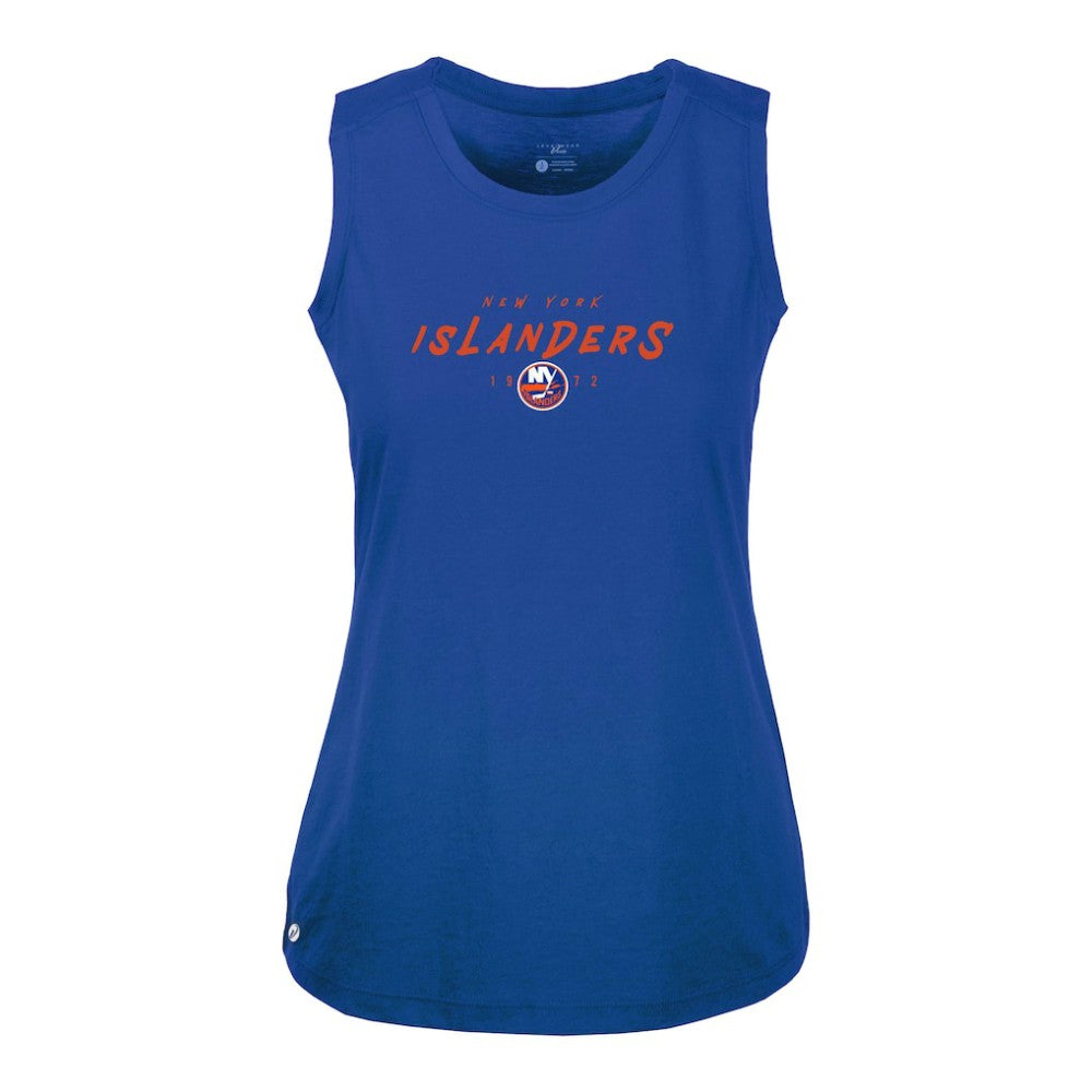 New York Islanders Levelwear Women's Macy Scratched Tank Top For Sale