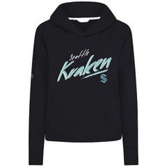 Seattle Kraken Levelwear Women's Sweet Sizzle Tri-Blend Cropped Pullover Hoodie On Sale