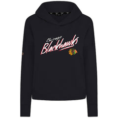 Chicago Blackhawks Levelwear Women's Sweet Sizzle Tri-Blend Cropped Pullover Hoodie On Sale