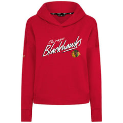 Chicago Blackhawks Levelwear Women's Sweet Sizzle Tri-Blend Cropped Pullover Hoodie Discount