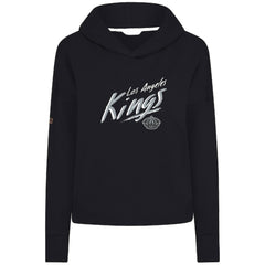 Los Angeles Kings Levelwear Women's Sweet Sizzle Tri-Blend Cropped Pullover Hoodie For Sale
