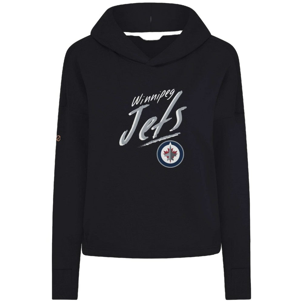 Winnipeg Jets Levelwear Women's Sweet Sizzle Tri-Blend Cropped Pullover Hoodie Online