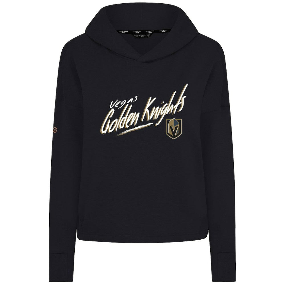 Vegas Golden Knights Levelwear Women's Sweet Sizzle Tri-Blend Cropped Pullover Hoodie On Sale