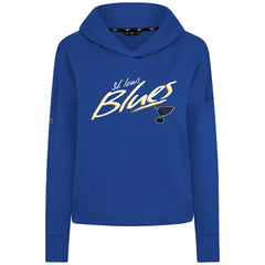 St. Louis Blues Levelwear Women's Sweet Sizzle Tri-Blend Cropped Pullover Hoodie Outlet