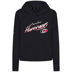 Carolina Hurricanes Levelwear Women's Sweet Sizzle Tri-Blend Cropped Pullover Hoodie Outlet