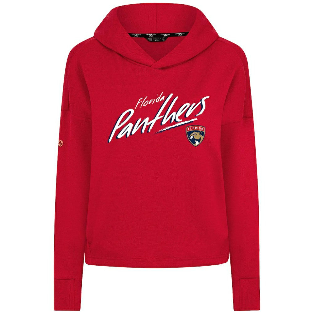 Florida Panthers Levelwear Women's Sweet Sizzle Tri-Blend Cropped Pullover Hoodie On Sale