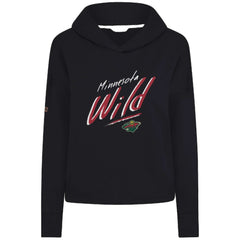 Minnesota Wild Levelwear Women's Sweet Sizzle Tri-Blend Cropped Pullover Hoodie On Sale