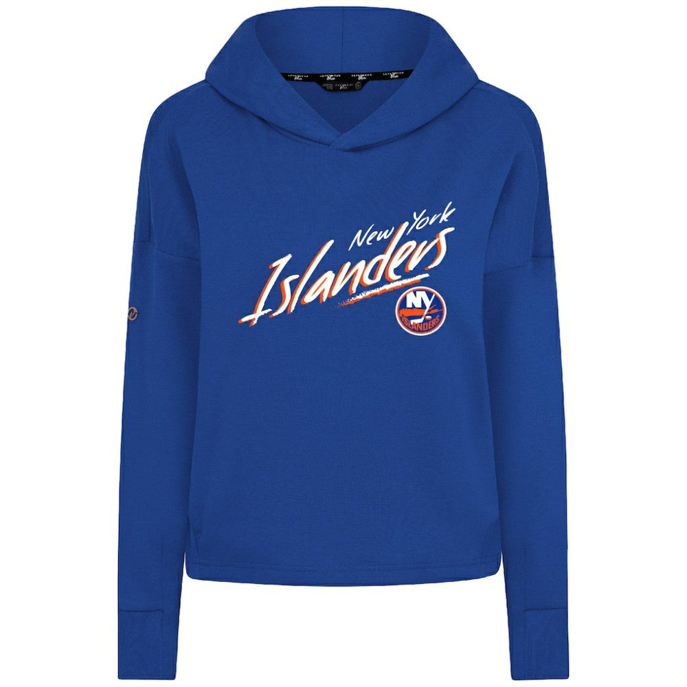 New York Islanders Levelwear Women's Sweet Sizzle Tri-Blend Cropped Pullover Hoodie Online