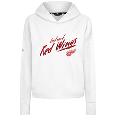 Detroit Red Wings Levelwear Women's Sweet Sizzle Tri-Blend Cropped Pullover Hoodie Discount