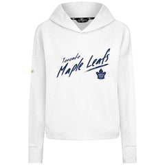 Toronto Maple Leafs Levelwear Women's Sweet Sizzle Tri-Blend Cropped Pullover Hoodie Discount