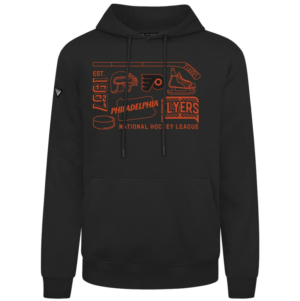 Philadelphia Flyers Levelwear Podium Campaign Pullover Hoodie Outlet