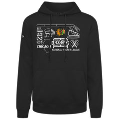 Chicago Blackhawks Levelwear Podium Campaign Pullover Hoodie On Sale