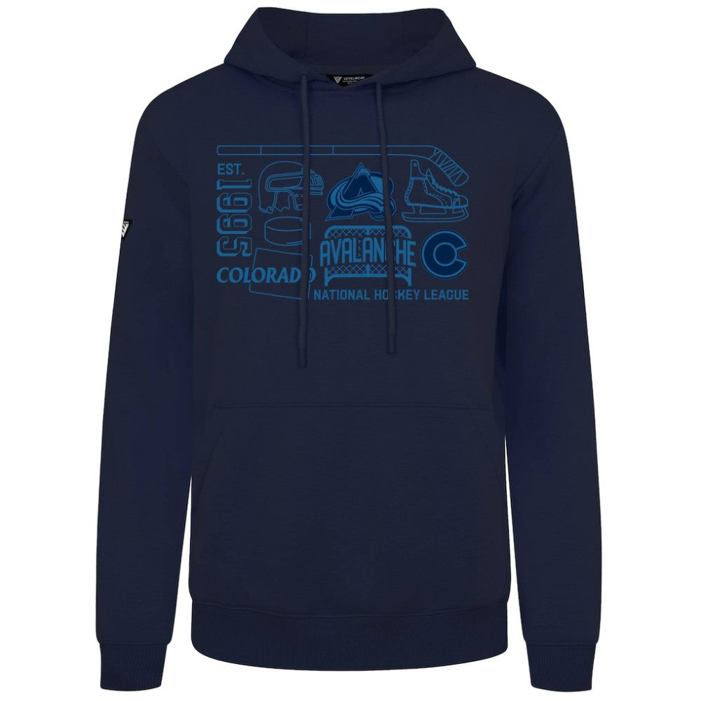 Colorado Avalanche Levelwear Podium Campaign Pullover Hoodie Outlet