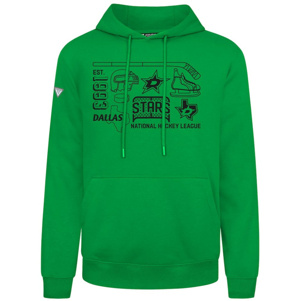 Dallas Stars Levelwear Podium Campaign Pullover Hoodie On Sale