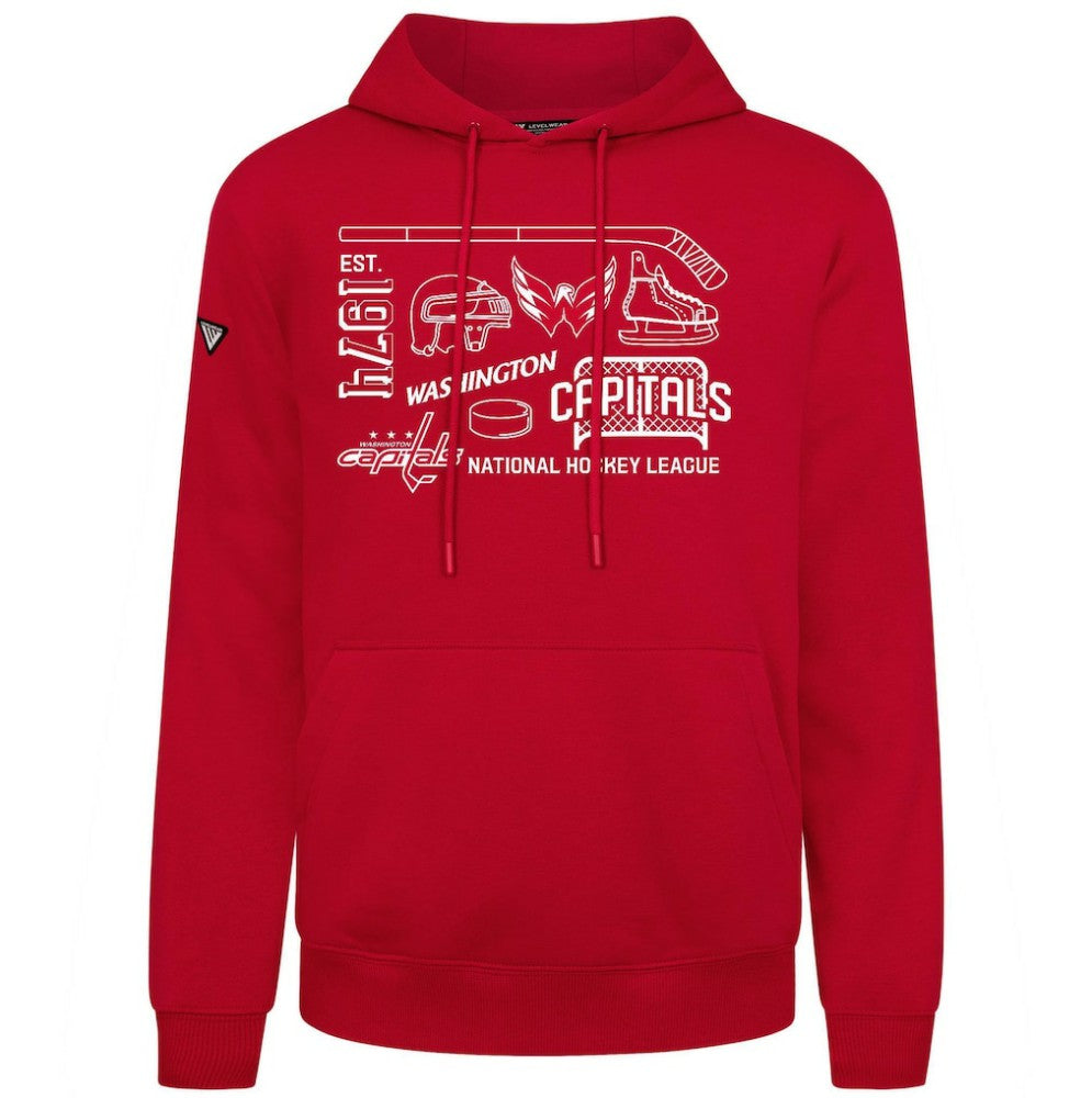 Washington Capitals Levelwear Podium Campaign Pullover Hoodie Online