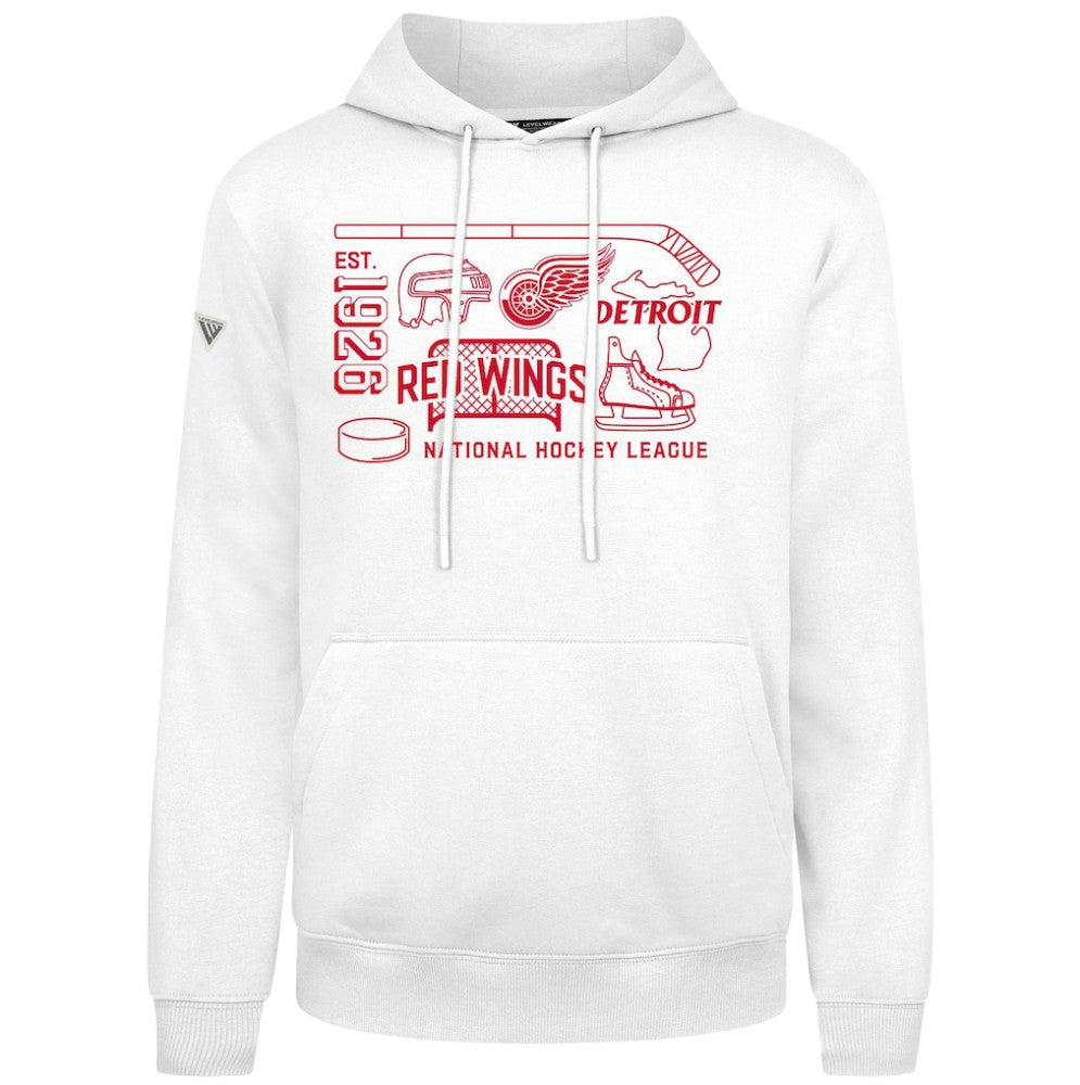 Detroit Red Wings Levelwear Podium Campaign Pullover Hoodie For Sale