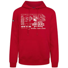 New York Rangers Levelwear Podium Campaign Pullover Hoodie Sale