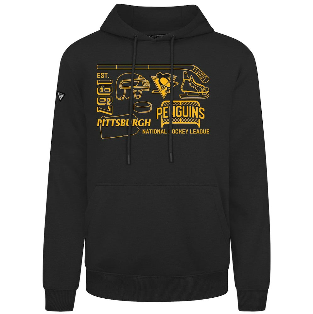 Pittsburgh Penguins Levelwear Podium Campaign Pullover Hoodie On Sale