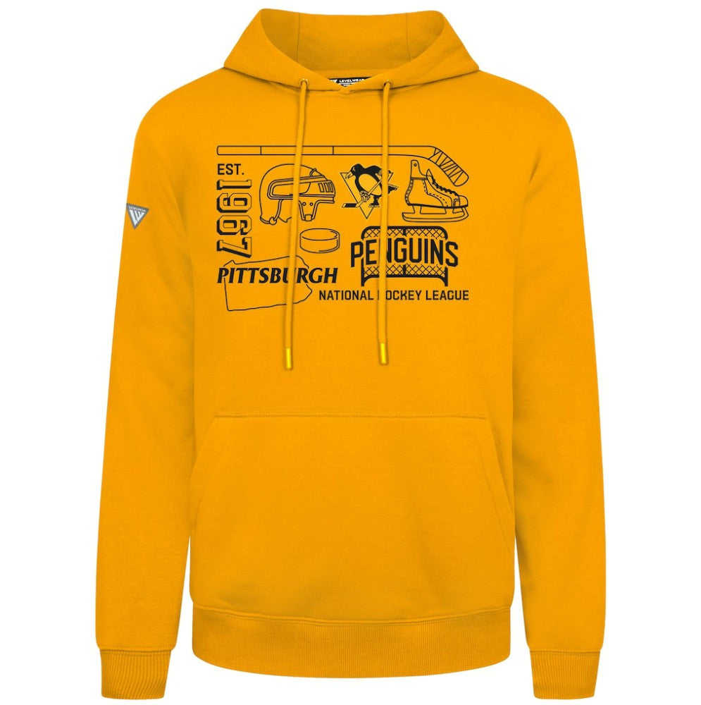 Pittsburgh Penguins Levelwear Podium Campaign Pullover Hoodie For Sale