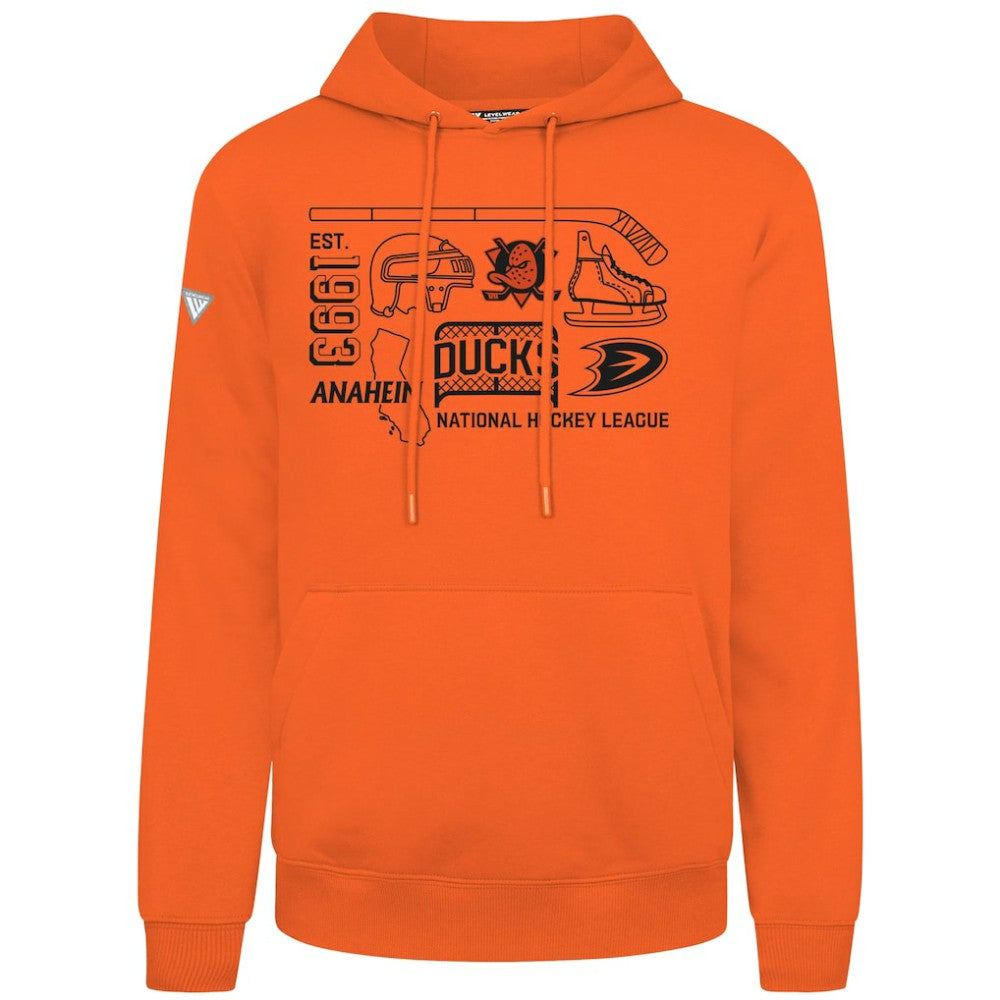 Anaheim Ducks Levelwear Podium Campaign Pullover Hoodie Sale