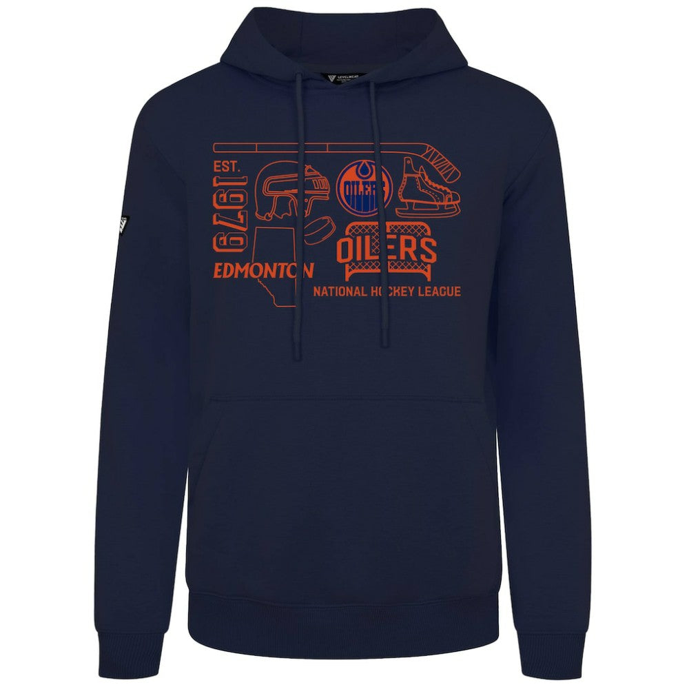 Edmonton Oilers Levelwear Podium Campaign Pullover Hoodie For Sale