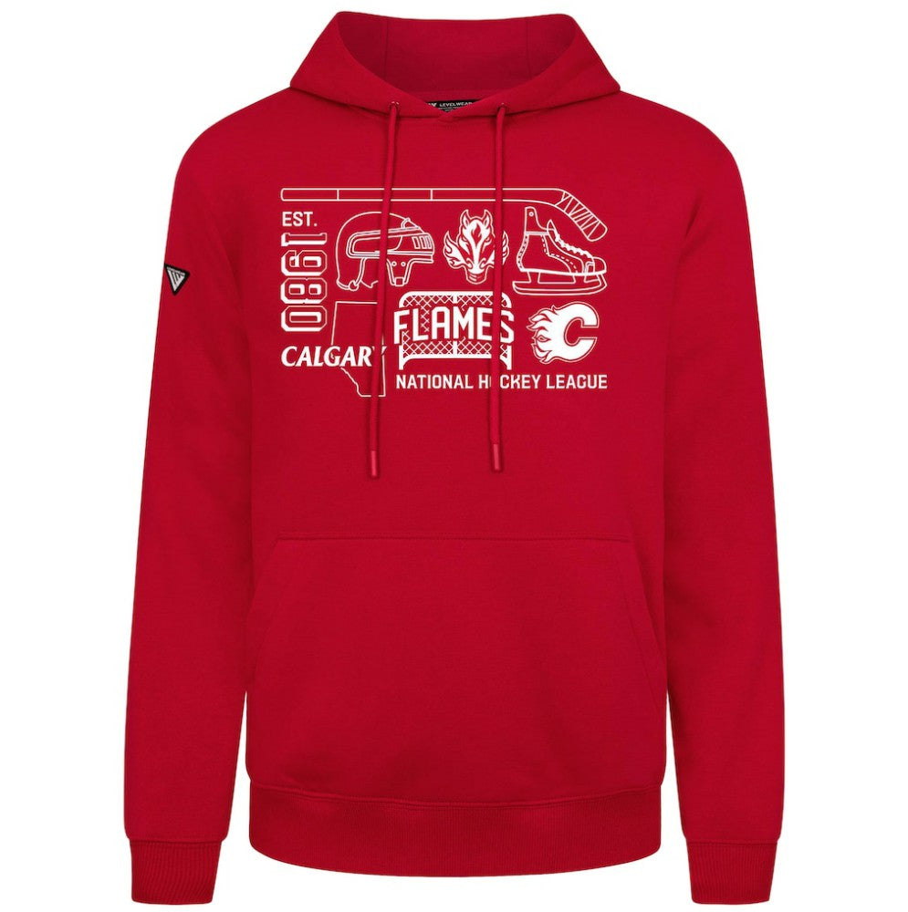 Calgary Flames Levelwear Podium Campaign Pullover Hoodie Sale