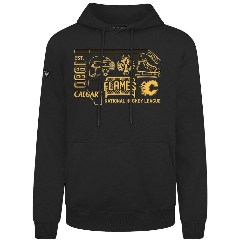 Calgary Flames Levelwear Podium Campaign Pullover Hoodie On Sale