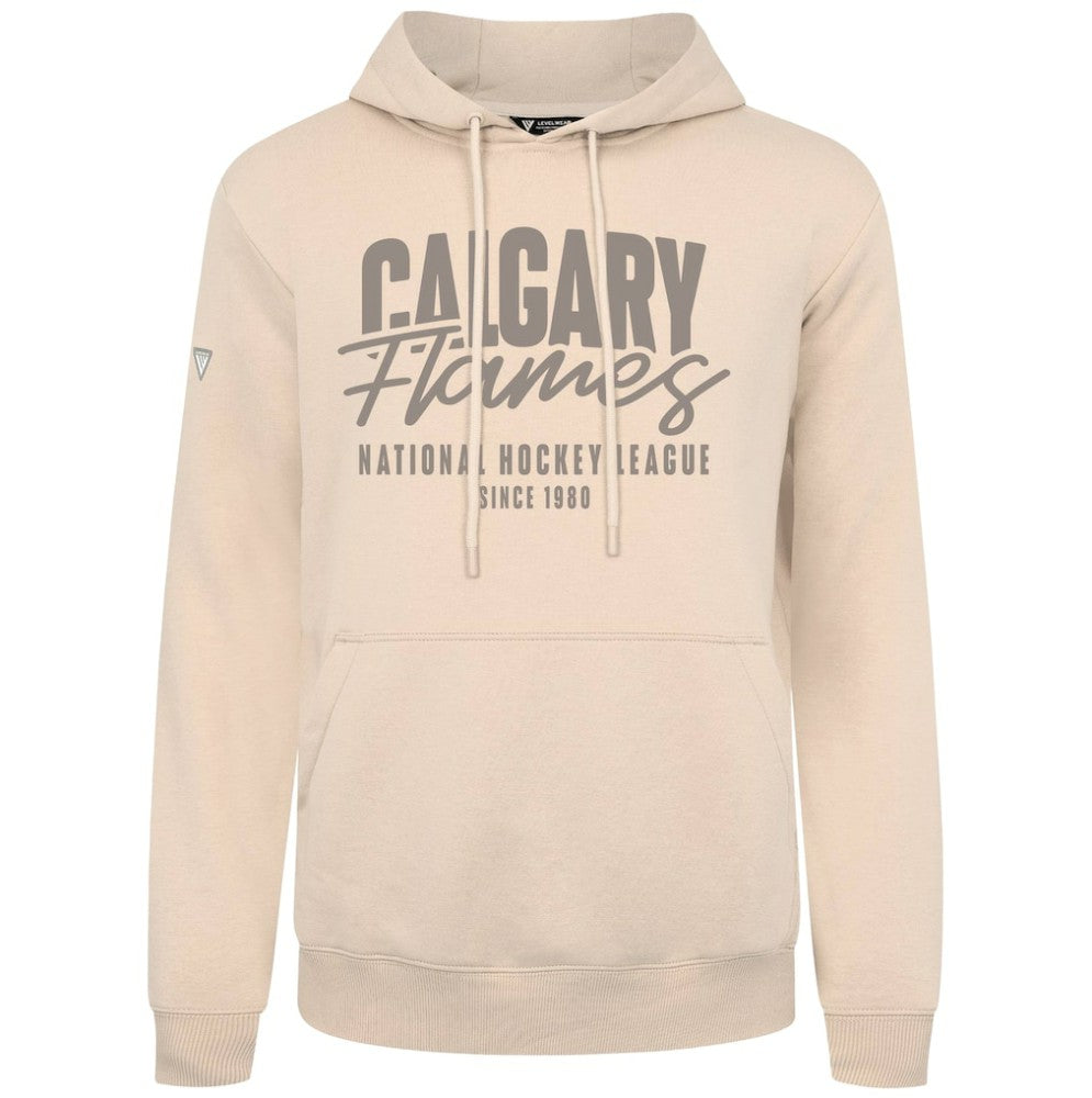 Calgary Flames Levelwear Podium Response Pullover Hoodie For Sale