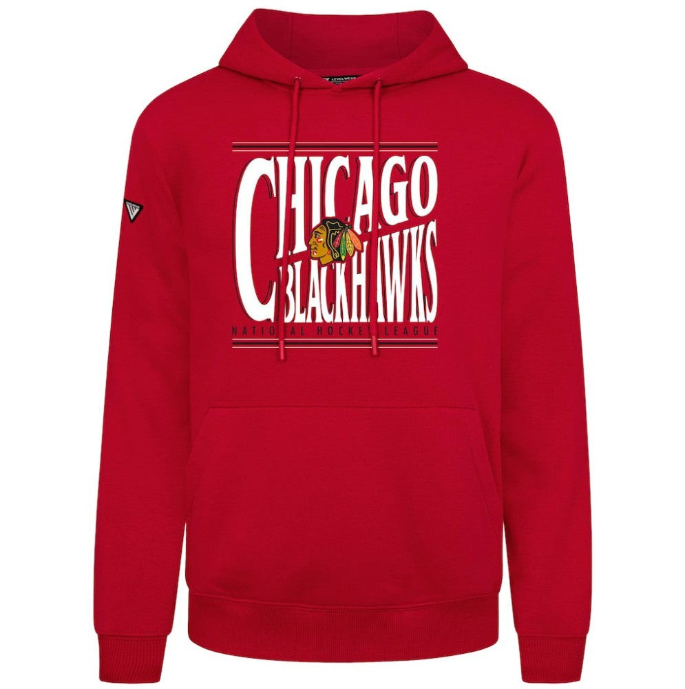Chicago Blackhawks Levelwear Podium Powerhouse Pullover Hoodie On Sale