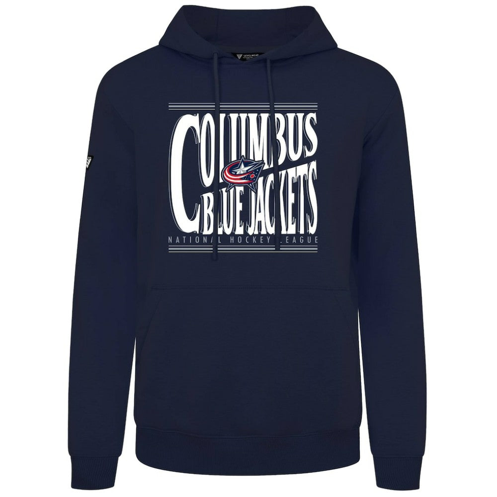 Columbus Blue Jackets Levelwear Podium Powerhouse Pullover Hoodie Outlet