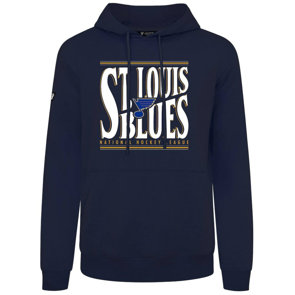 St. Louis Blues Levelwear Podium Powerhouse Pullover Hoodie On Sale