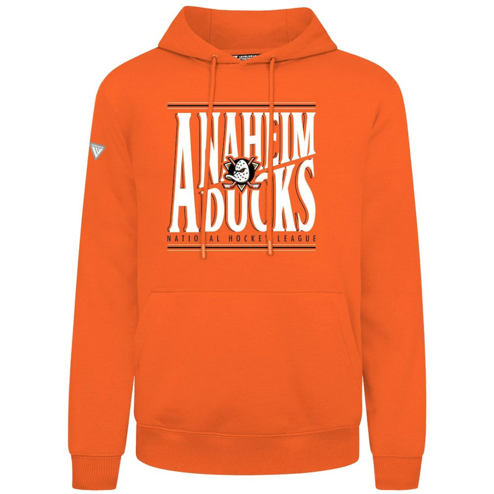 Anaheim Ducks Levelwear Podium Powerhouse Pullover Hoodie For Sale