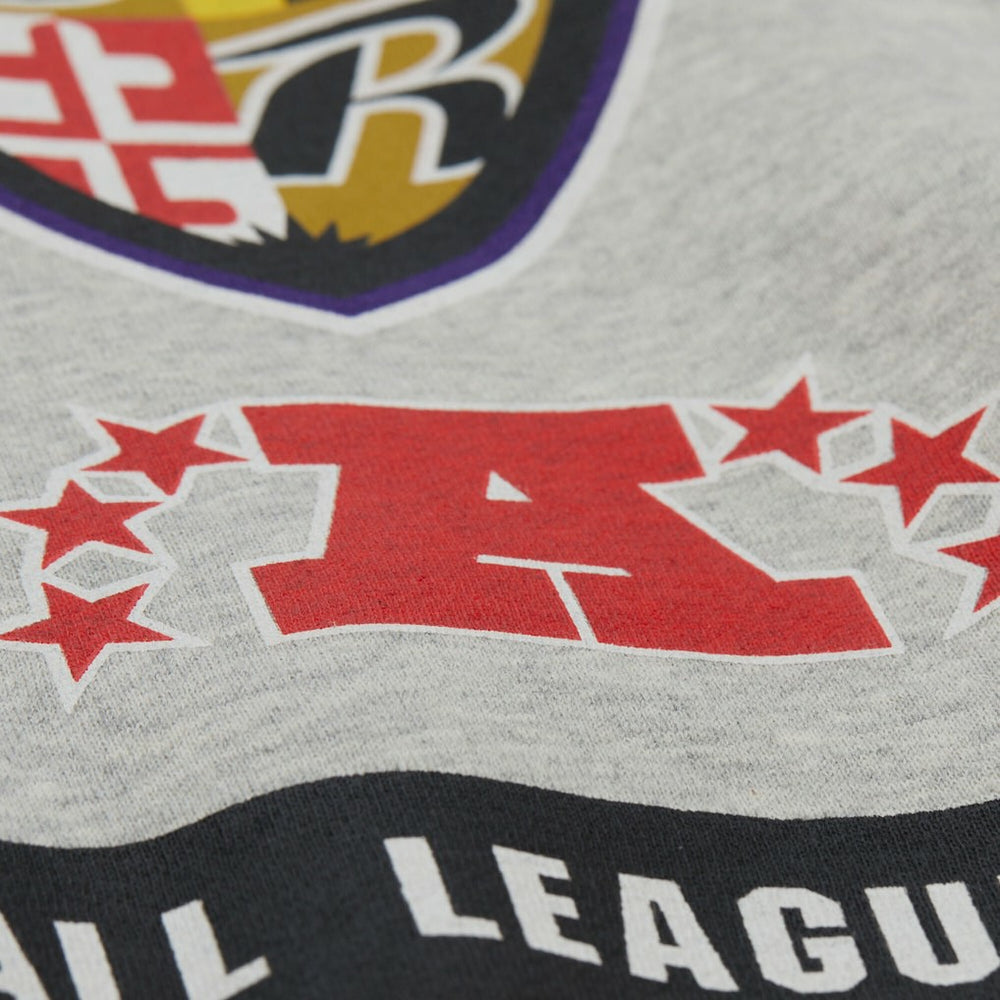 Baltimore Ravens Mitchell & Ness All Over Print Vintage Fleece Crewneck Sweatshirt